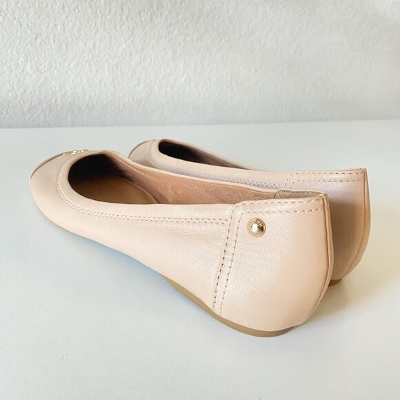 Coach Chelsea Matte Leather Patent Toe Ballet Flats Size EU 39/US 8.5 EXCELLENT - Picture 14 of 14